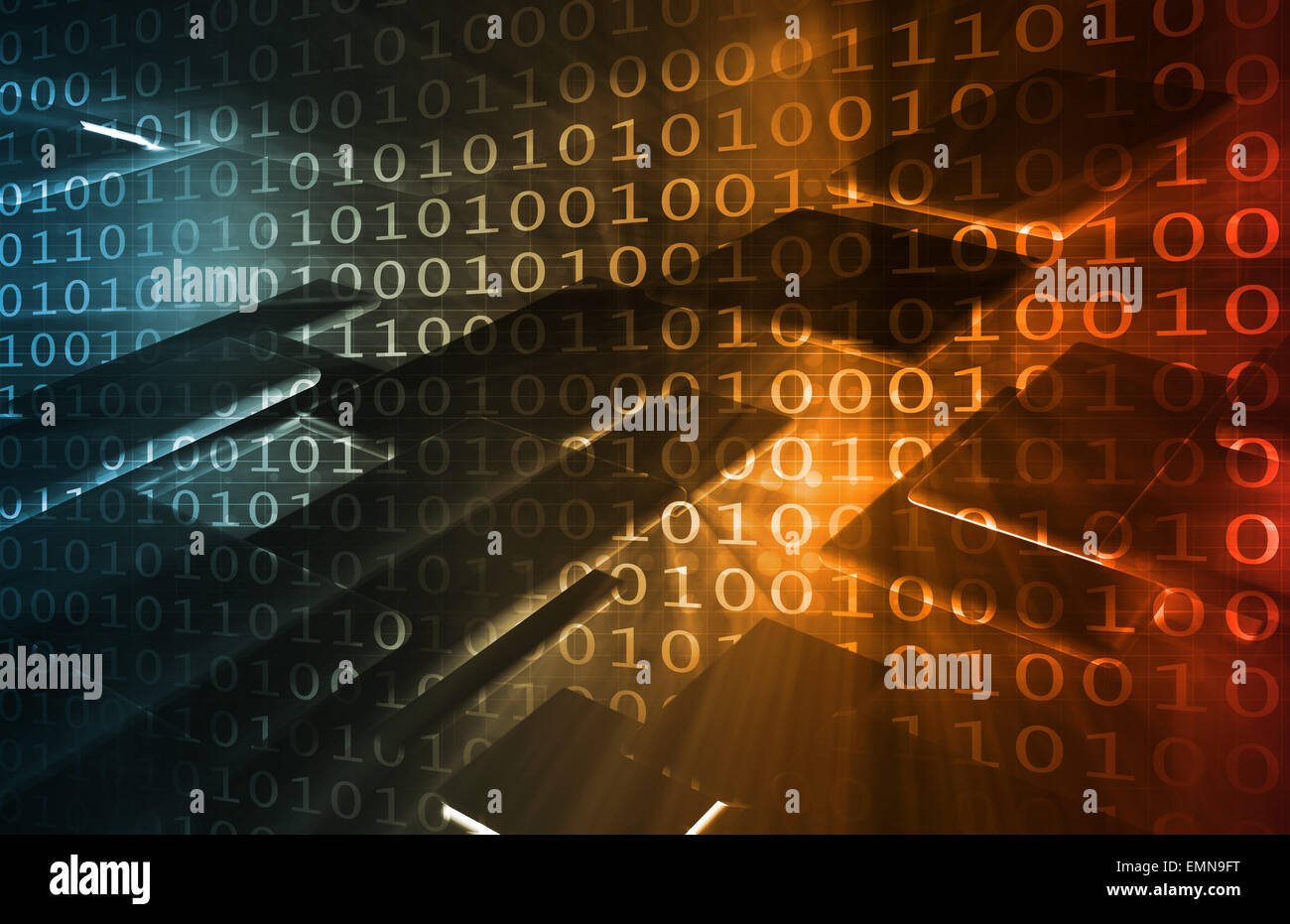 Binary Code and Data Background Online as Concept Stock Photo - Alamy