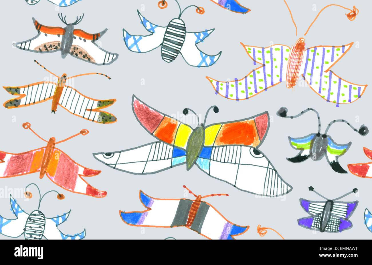 Moth Pattern Stock Vector Images Alamy