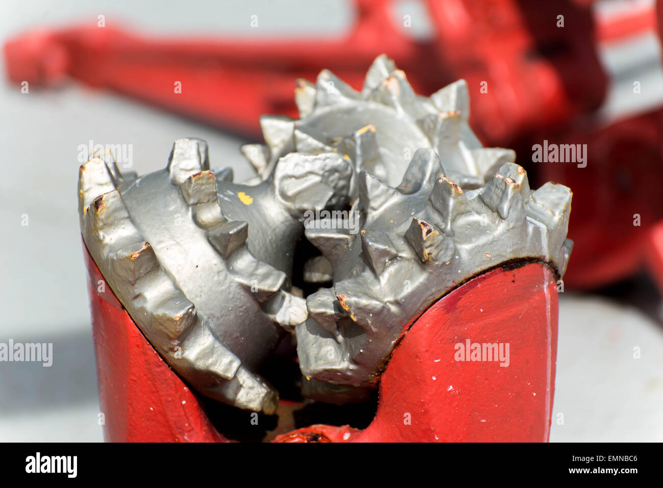 red drill bits for oil and gas extraction Stock Photo Alamy