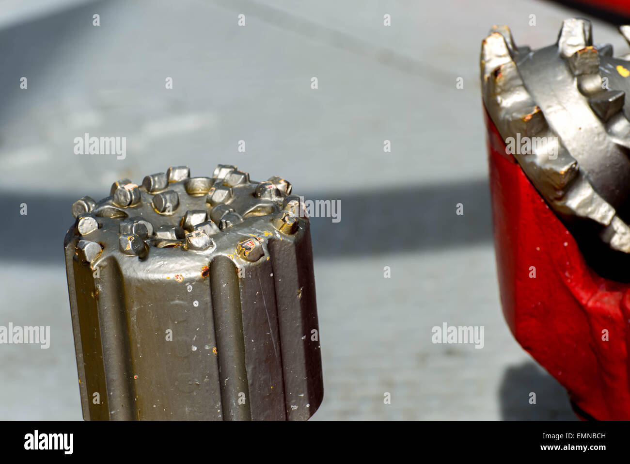 red drill bits for oil and gas extraction Stock Photo Alamy