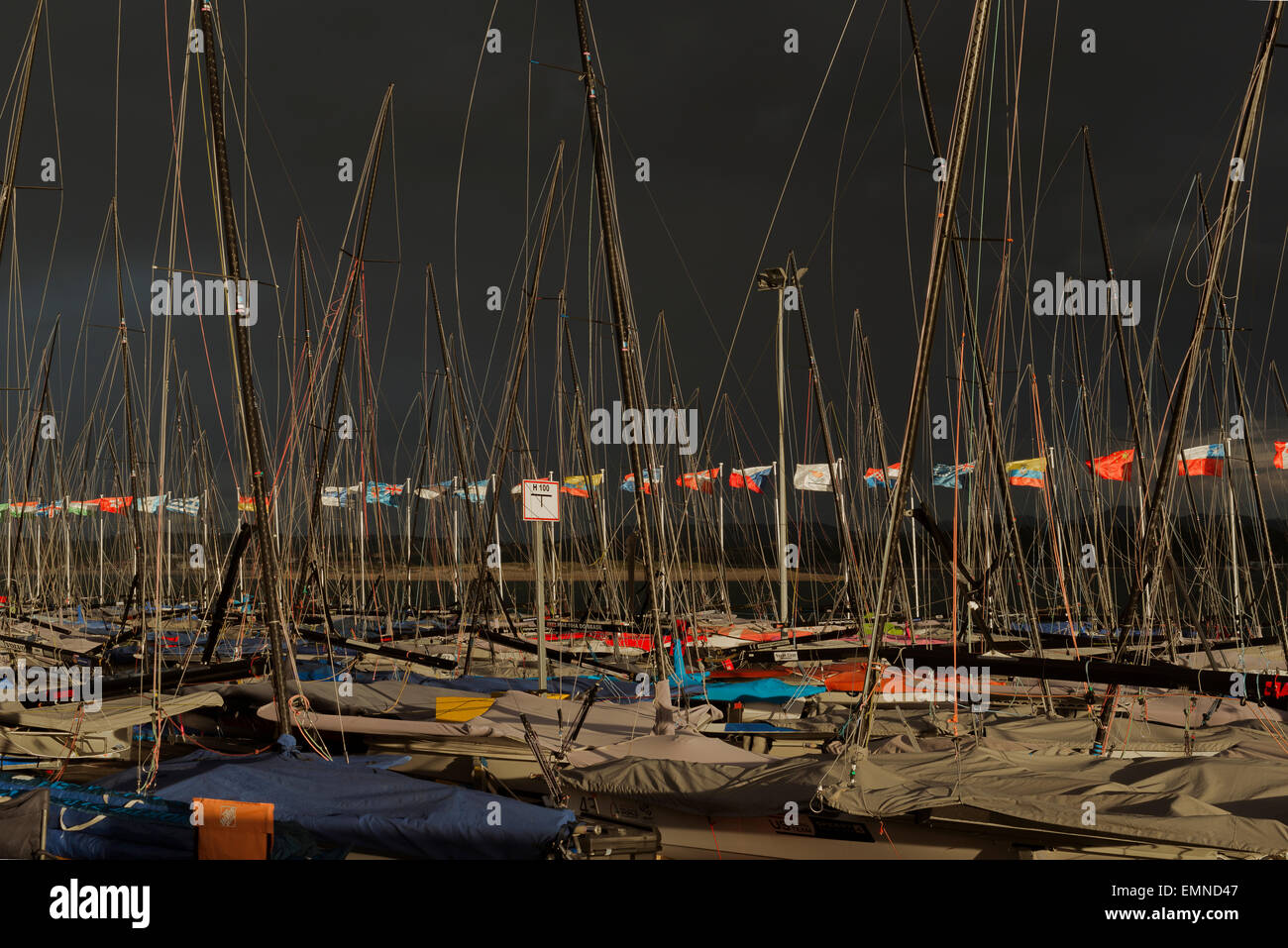 World Santander of sailing of Cantabria, Spain, Europe Stock Photo