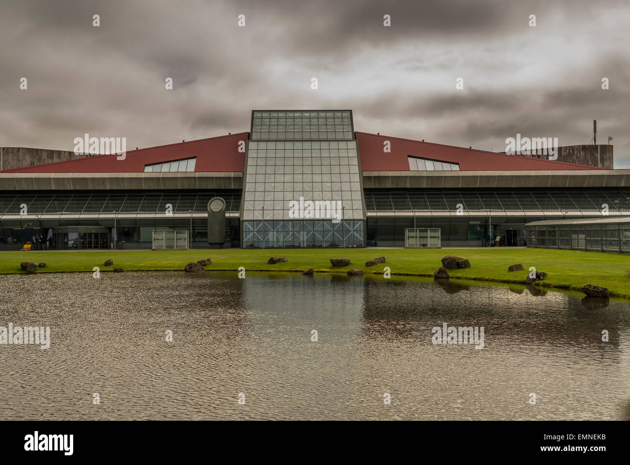 Leifur Eiriksson Airport Terminal building, Keflavik International Airport, Keflavik,  Iceland Stock Photo