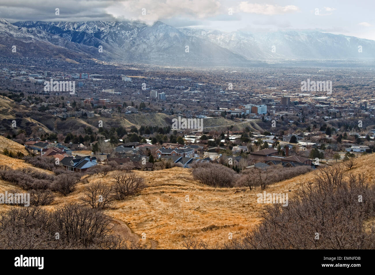 Salt Lake Valley Stock Photo
