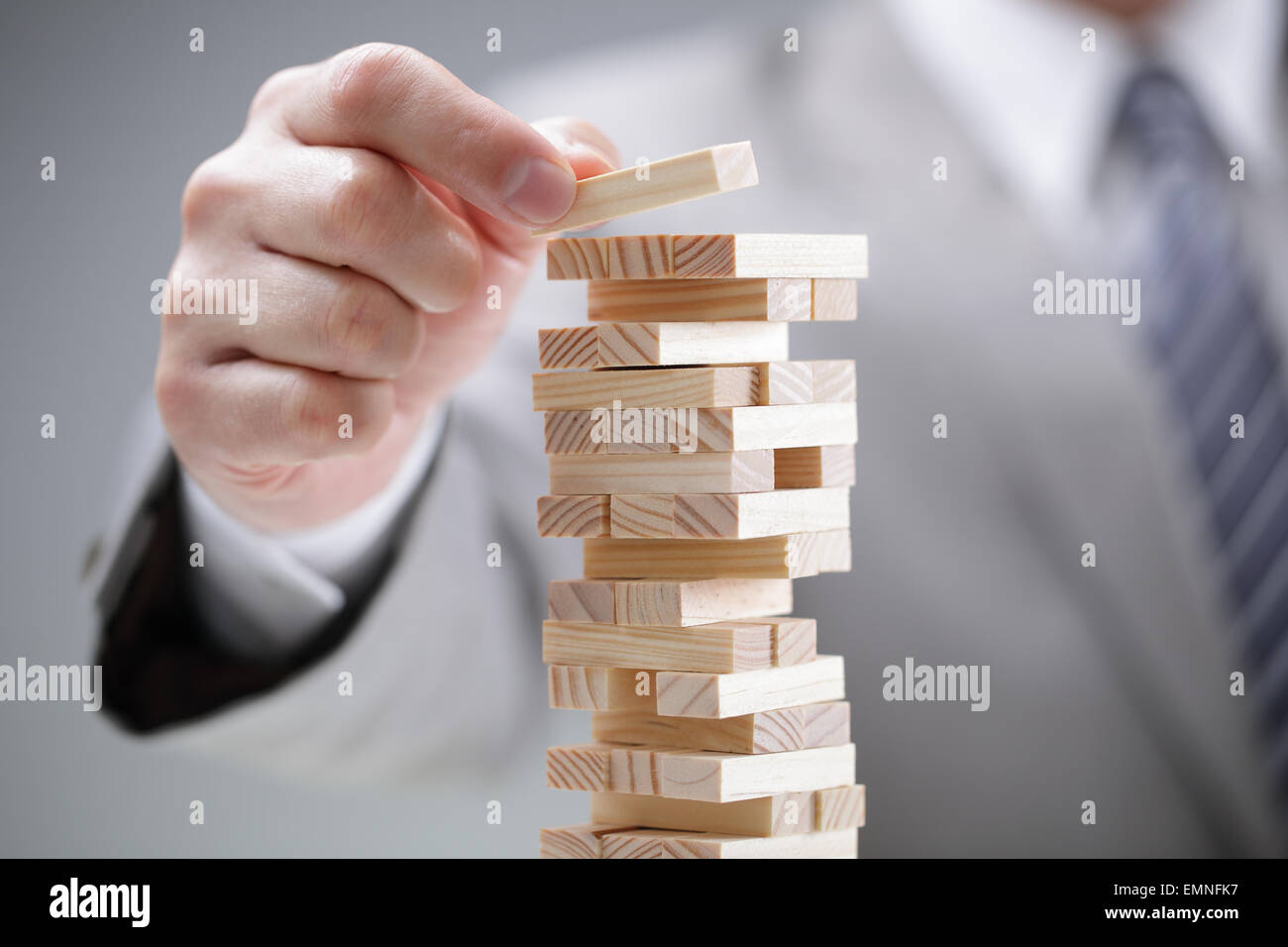 Planning, risk and strategy in business Stock Photo