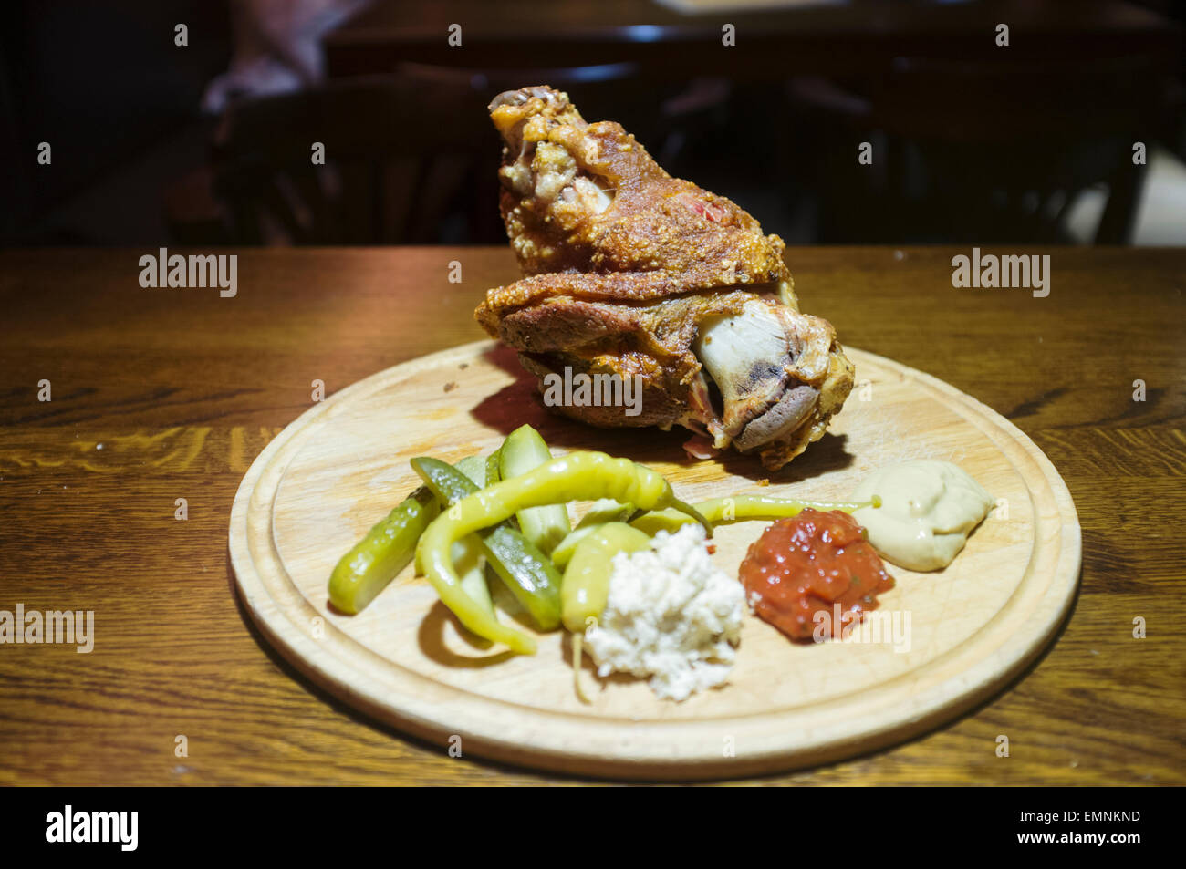 Roasted pork knee (koleno) Czech food Stock Photo Alamy