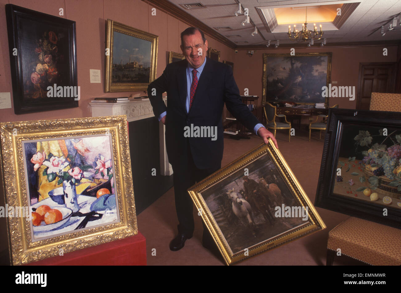 Richard Green Art dealer in his Fine Old Masters Bond Street gallery