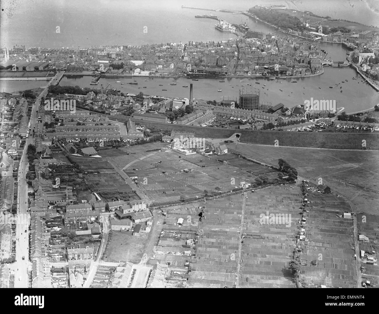 Aerial view of Weymouth Stock Photo Alamy