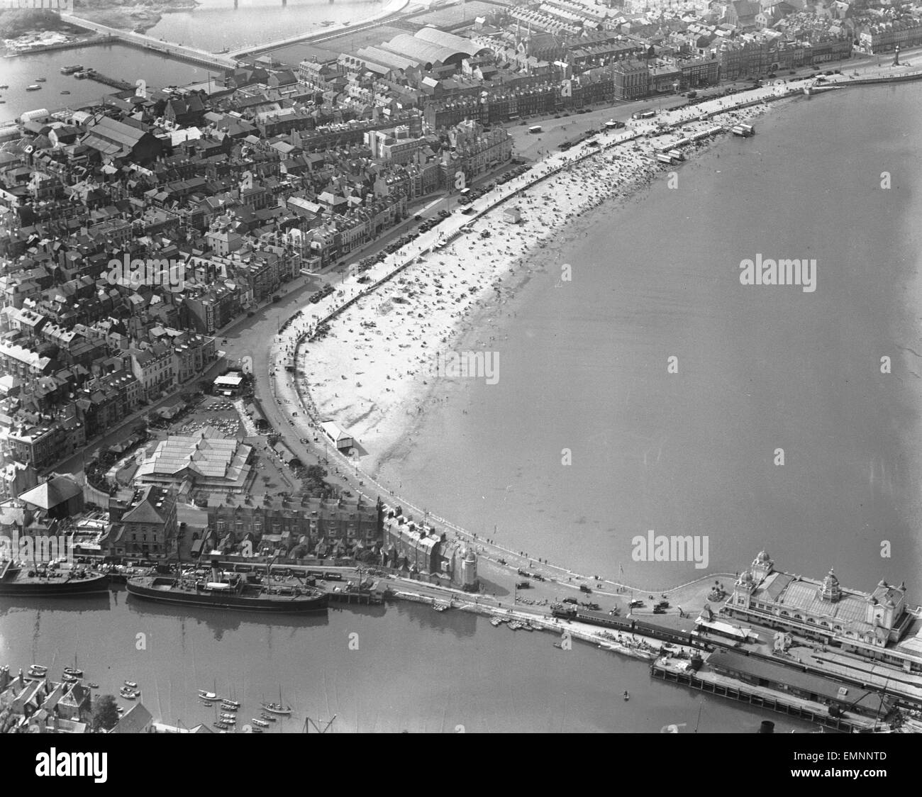 Aerial view of Weymouth Stock Photo Alamy