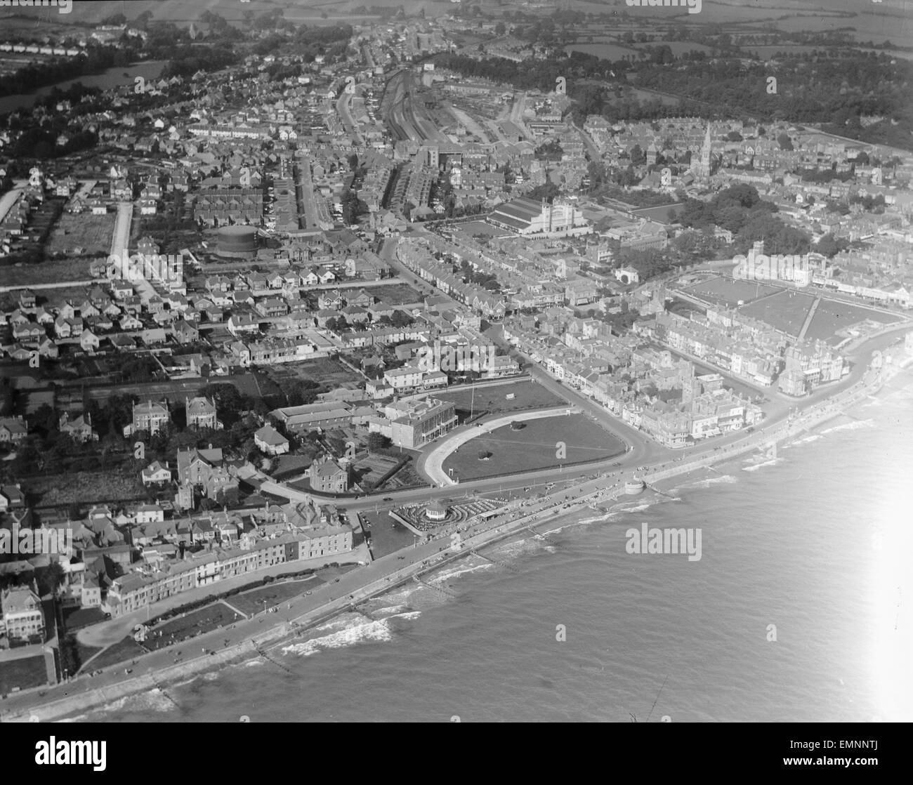 Aerial view of Bognor. Stock Photo