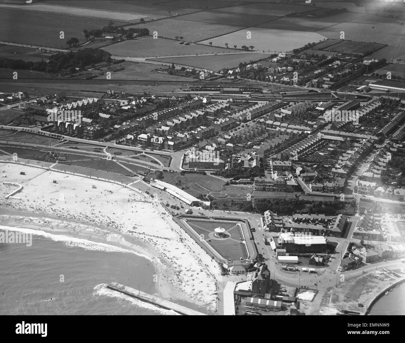 Aerial view of Gorleston on Sea. Circa 1926 Stock Photo Alamy