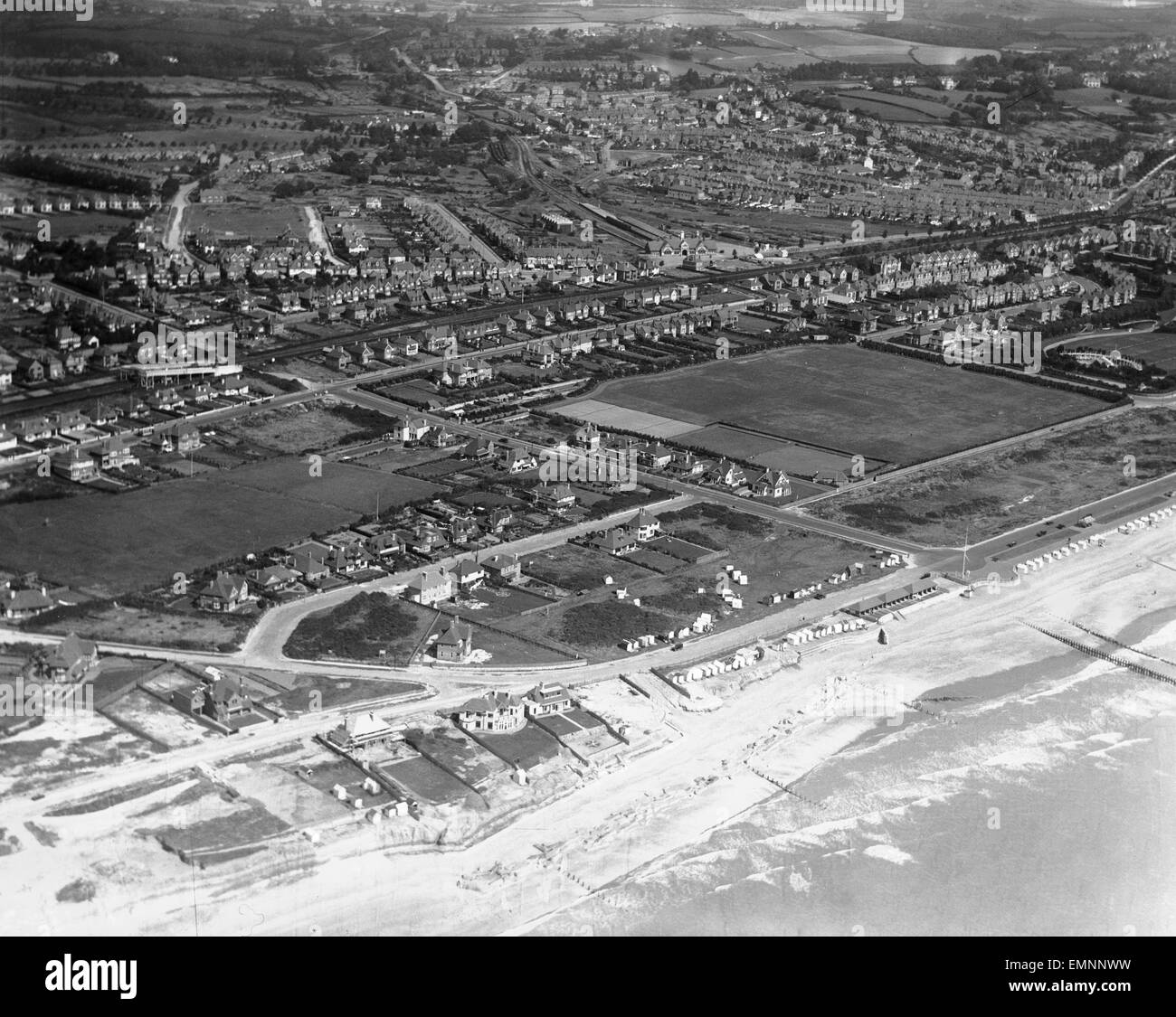 Aerial view of BexhillonSea Stock Photo Alamy