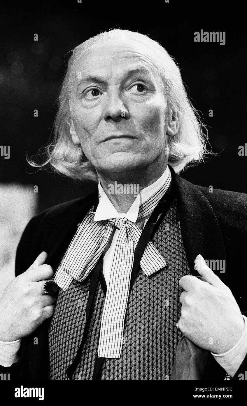 Actor William Hartnell The First Doctor Pictured During Rehearsals At Television Centre Studio Tc1 10th February 1965 Stock Photo Alamy