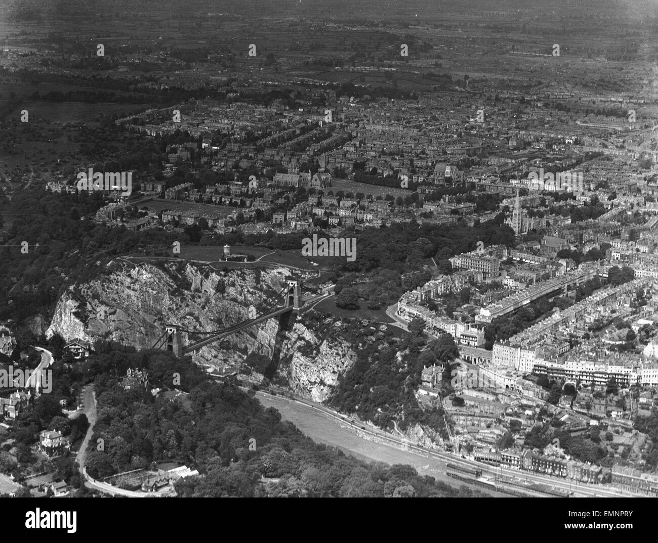 Clifton suspension bridge images Black and White Stock Photos & Images