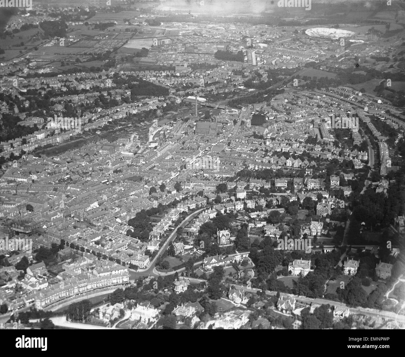 Aerial view of Tunbridge Wells Stock Photo Alamy