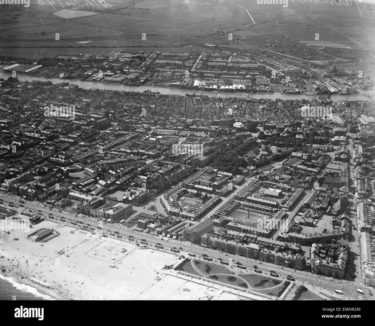 Aerial view of Great Yarmouth. Circa 1926 Stock Photo Alamy