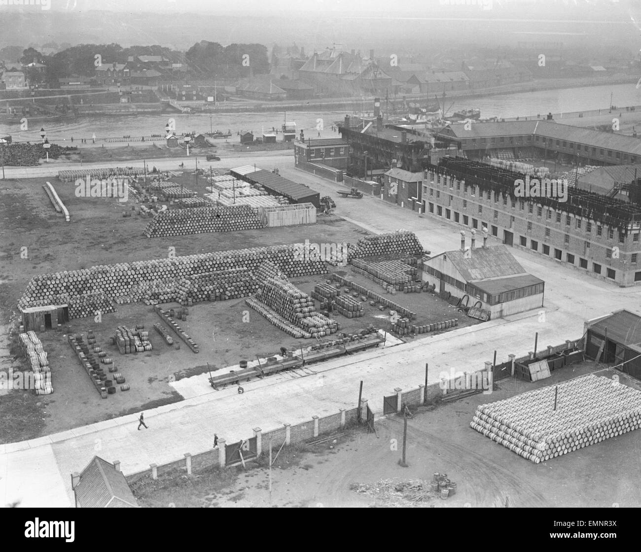 Aerial view great yarmouth circa Black and White Stock Photos & Images