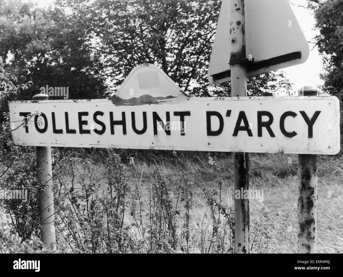 The village of Tolleshunt D'arcy Essex where Jeremy Bamber murdered his adoptive parents, his sister Shelia and her six year old twin boys at the family home of White House Farm. 12th September 1985 85 4887 Stock Photo