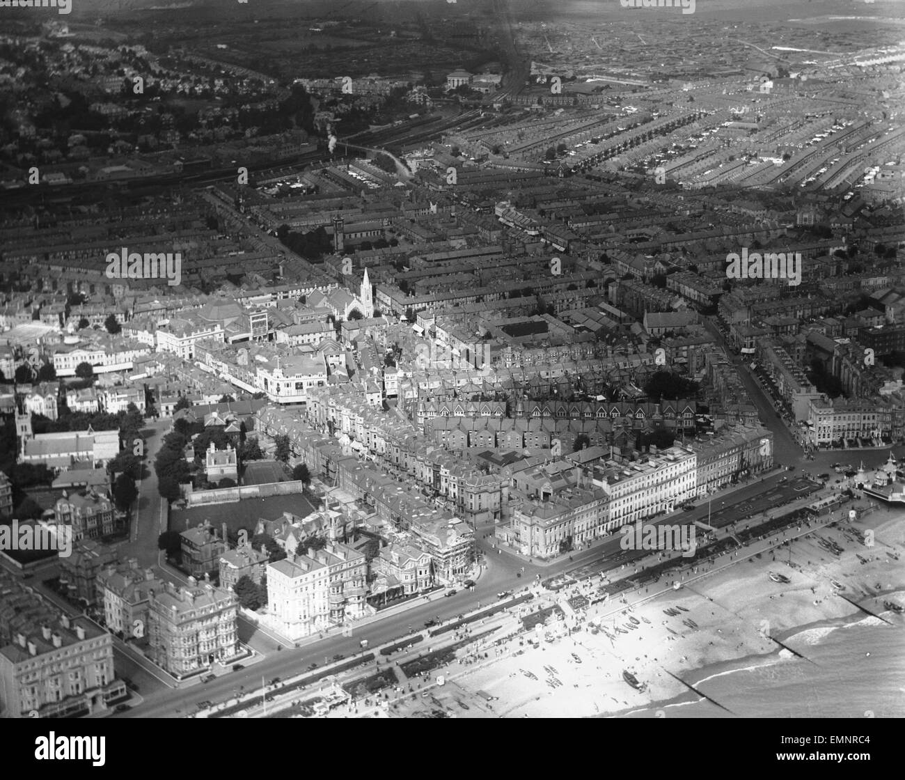 Eastbourne aerial seafront view hires stock photography and images Alamy