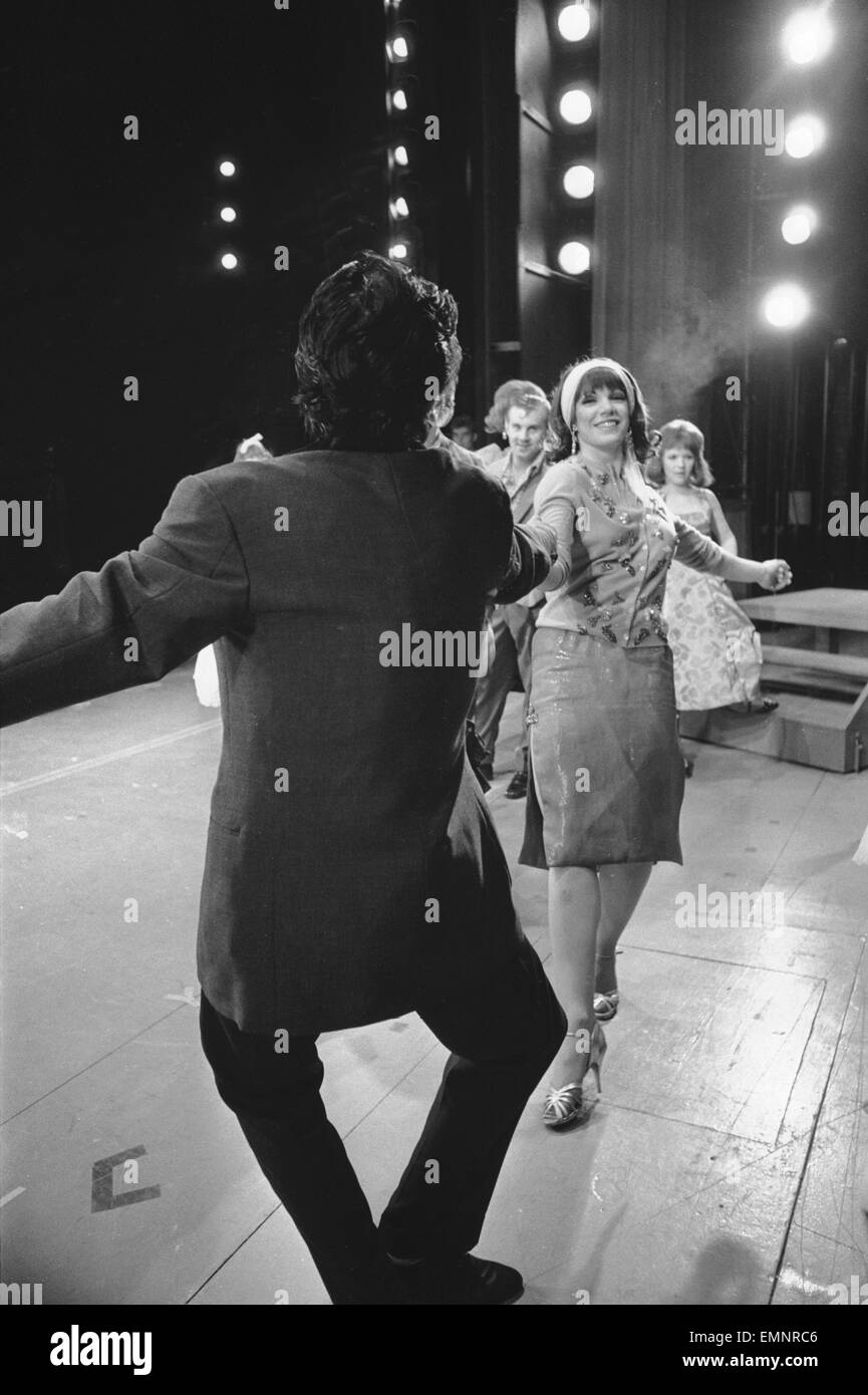 Members of the cast of Grease seen here on stage at the Coventry