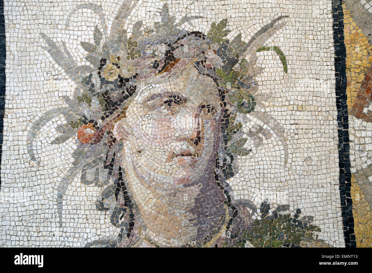 Mosaic floor panel. Roman, Imperial, 2nd century AD. From Villa a Daphne near Antioch (modern Antakya, Turkey). Stock Photo