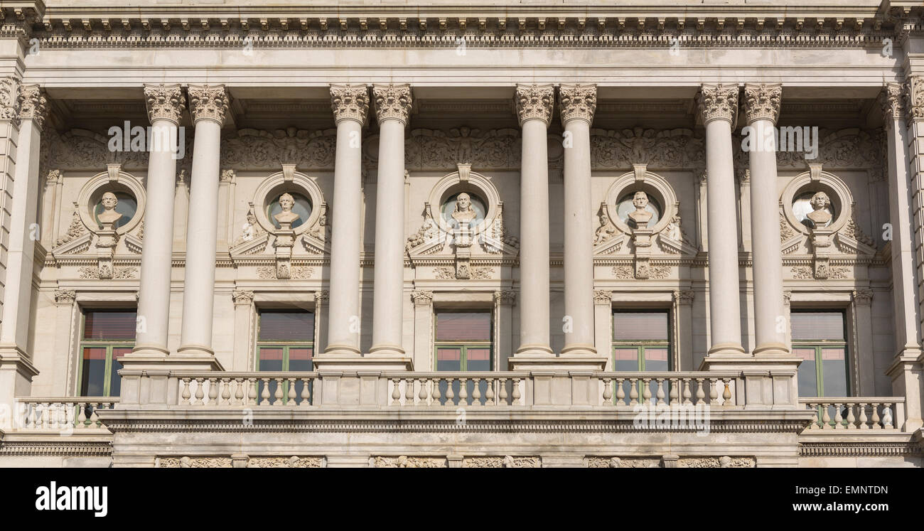 Portico busts library of congress hires stock photography and images Alamy