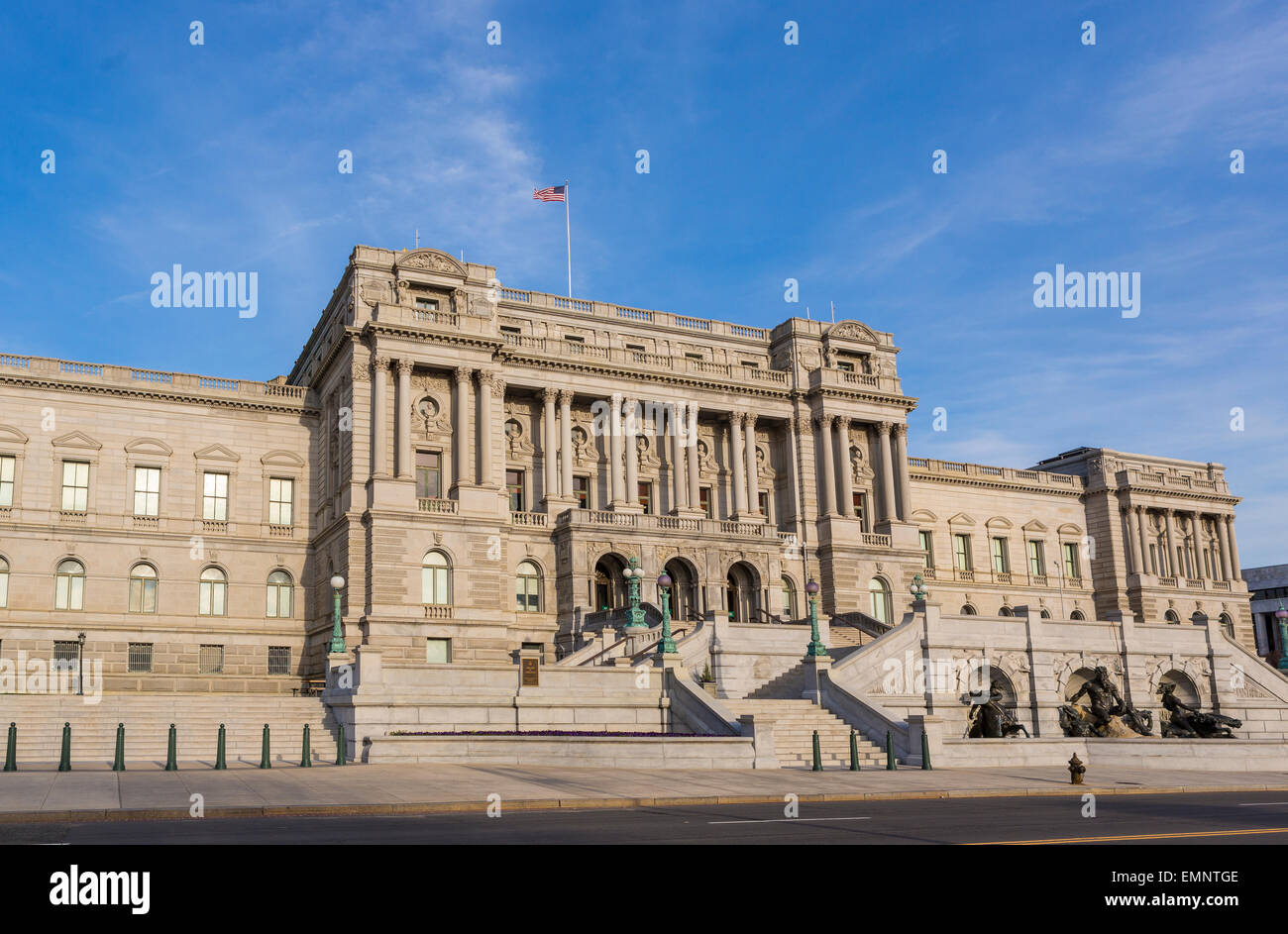 WASHINGTON, DC, USA - The United States Library of Congress, Thomas Jefferson Building. Stock Photo