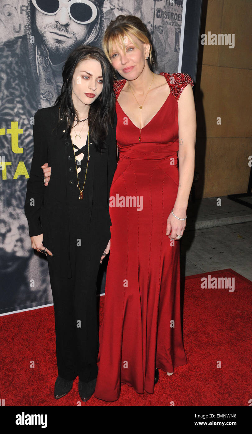 Los Angeles, California, USA. 21st Apr, 2015. FRANCES BEAN COBIAN, COURTNEY LOVE ATTENDING the Los Angeles Premiere of ''Kurt Cobain: Montage Of Heck'' held at the Egyptian Theatre. © D. Long/Globe Photos/ZUMA Wire/Alamy Live News Stock Photo