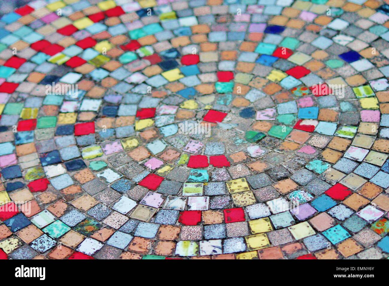 mosaic tile circle Stock Photo - Alamy