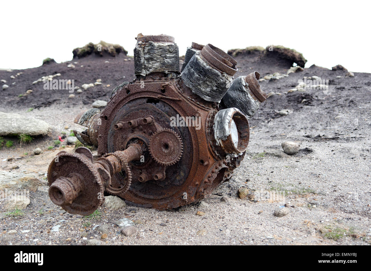 Boeing B-29 Superfortress wreckage Stock Photo