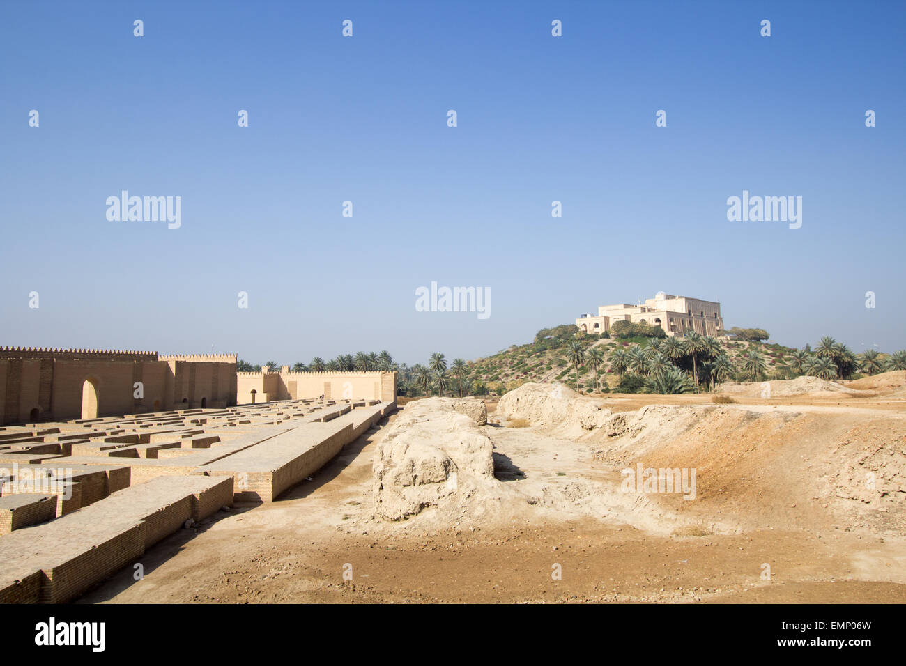 The ancient city of Babylon Stock Photo
