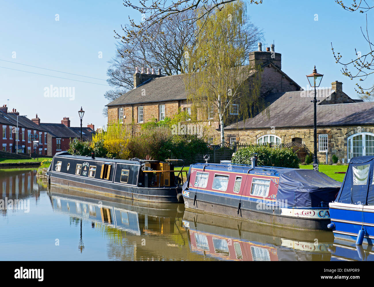The Macclesfield Canal at Marple, Cheshire, England UK Stock Photo
