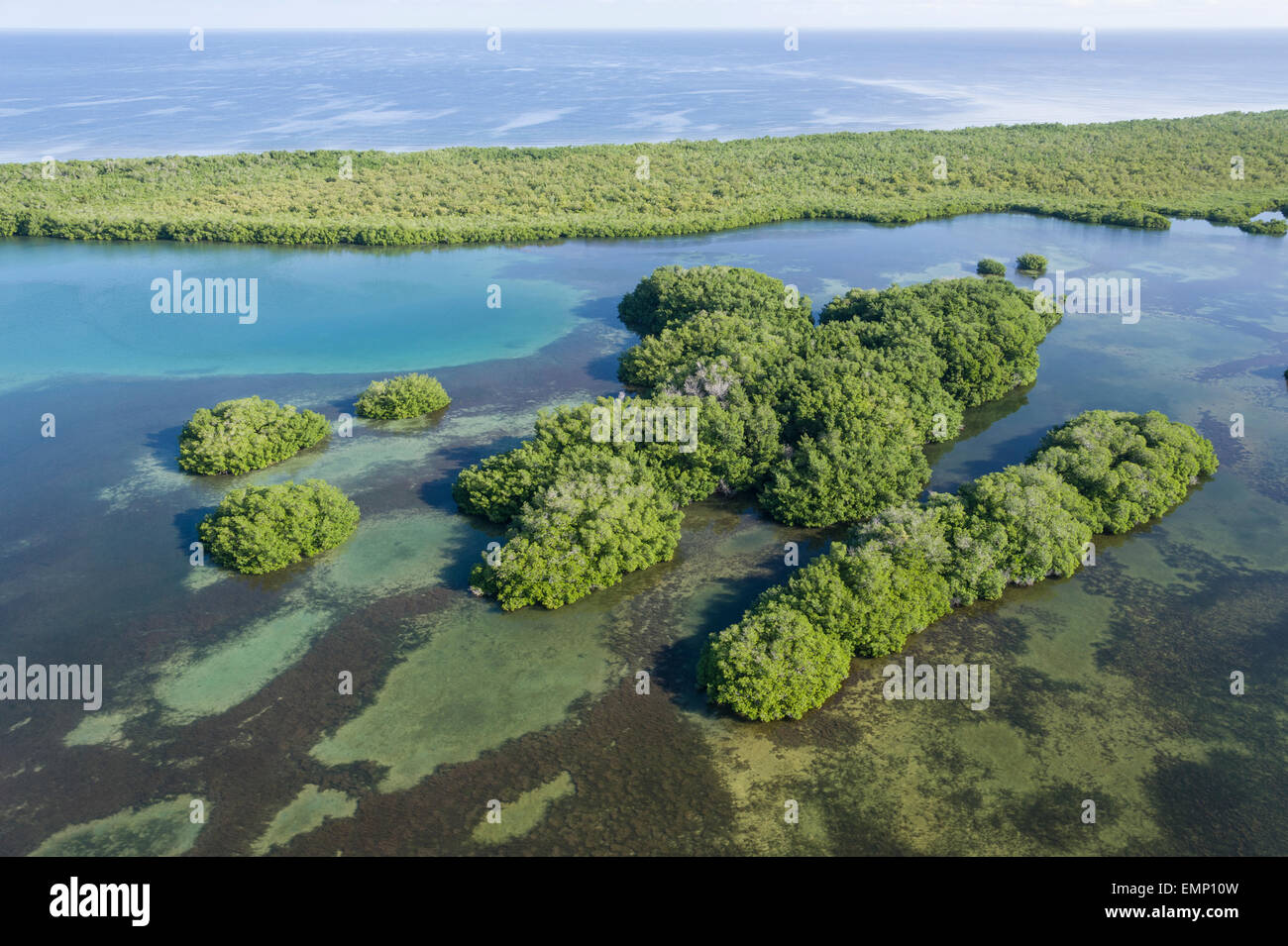 Montego Bay, Jamaica Coastline Lagoon Marsh Aerial View Stock Photo Alamy