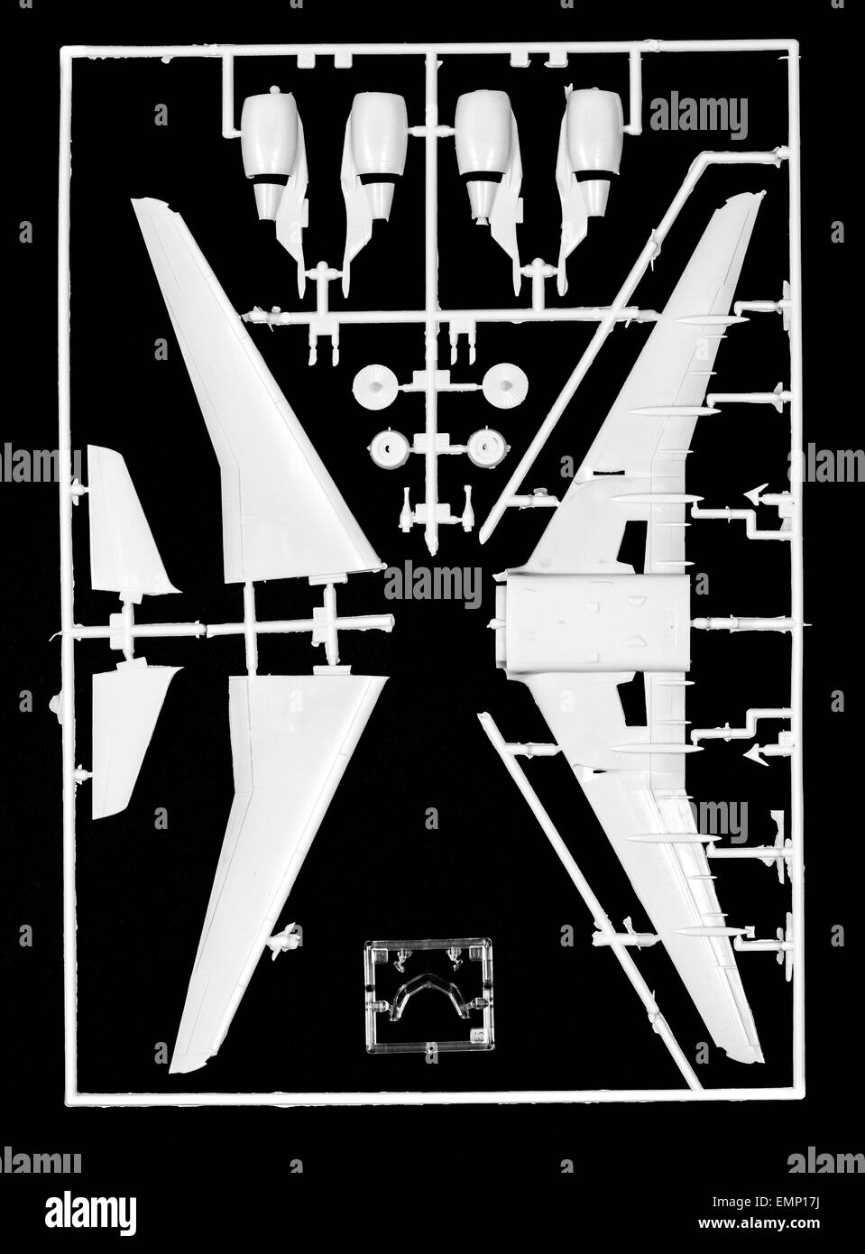 Symbolic image,  aerospace industry, aircraft, plastic model assembly kit, a passenger aircraft, Airbus A320 Stock Photo