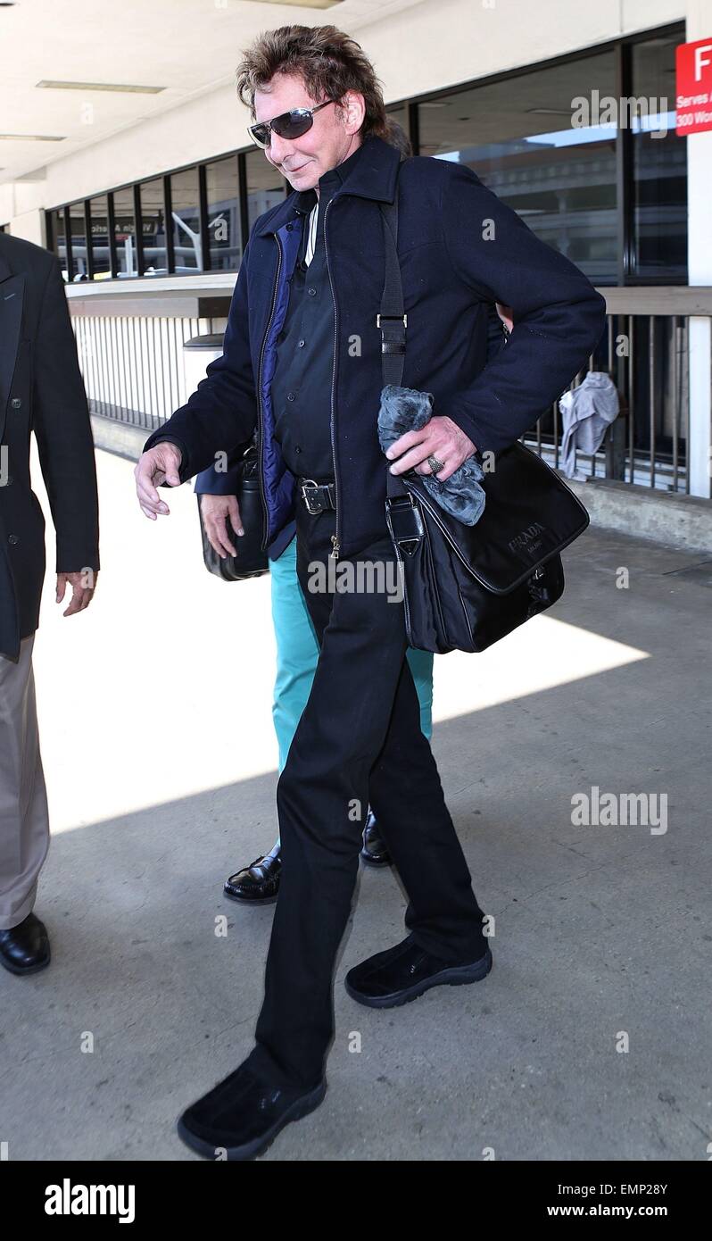 Barry Manilow Arrives At Los Angeles International Lax Airport