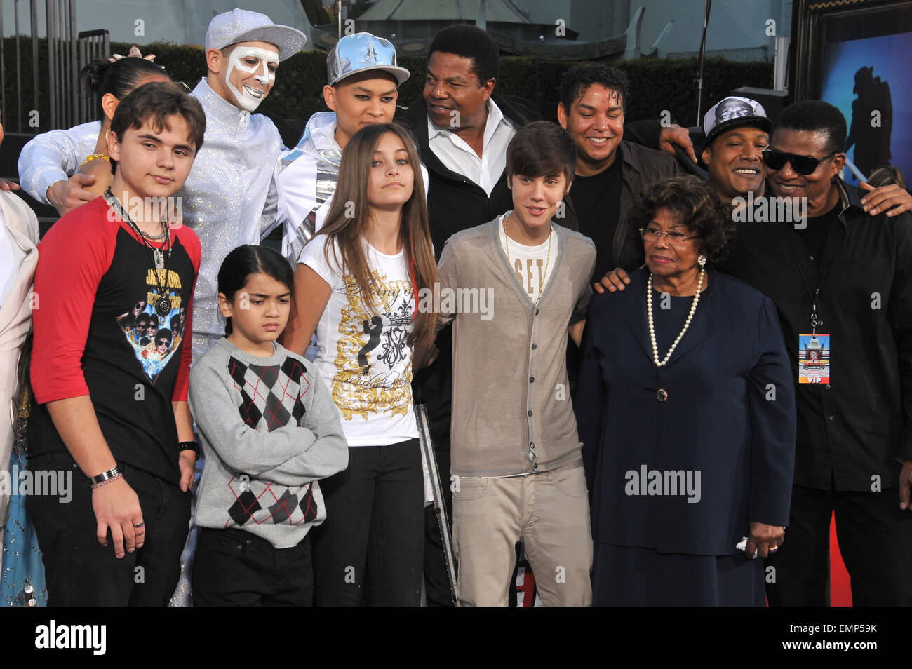 LOS ANGELES, CA JANUARY 26, 2012 Michael Jackson's children Prince