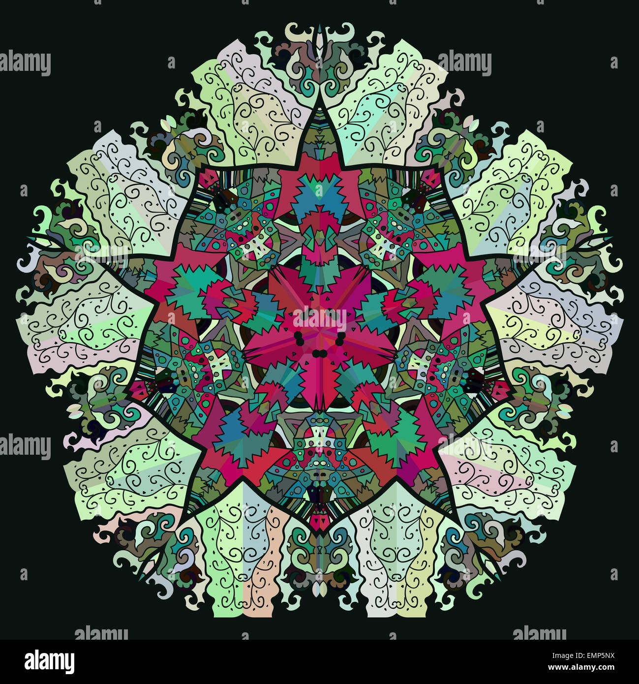 Persian islamic vector mandala hi-res stock photography and images - Alamy