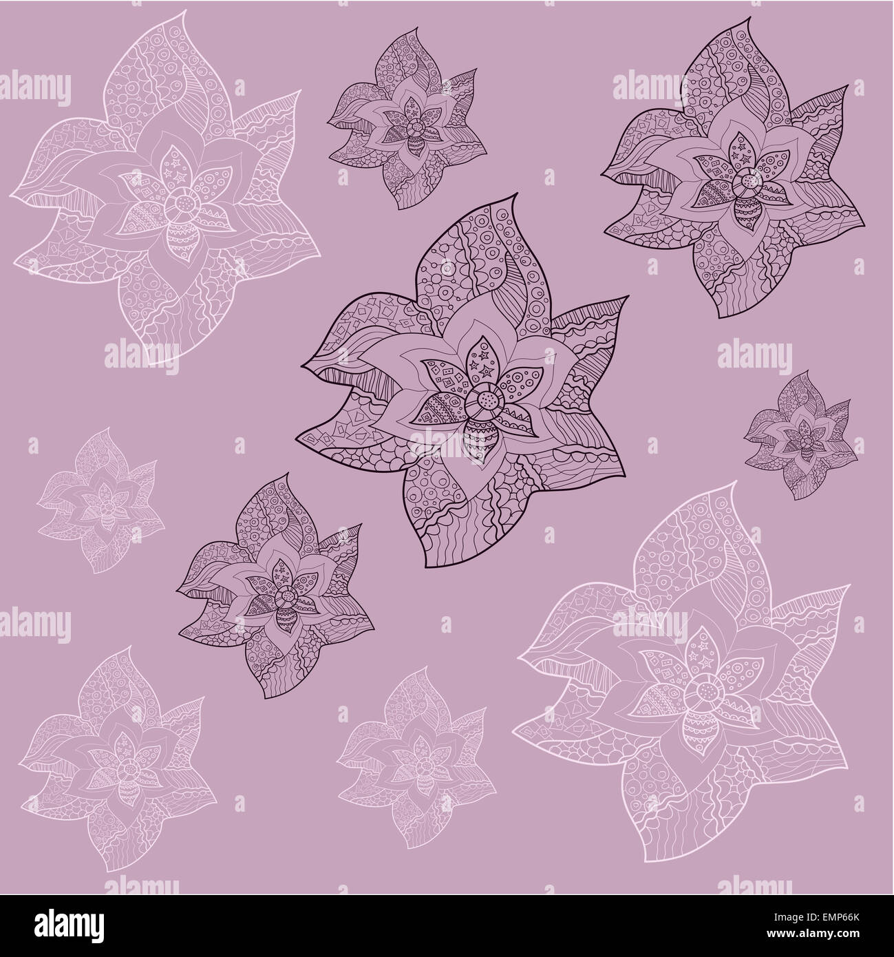 Seamless background with flowers in pastel colors. Seamless texture ...
