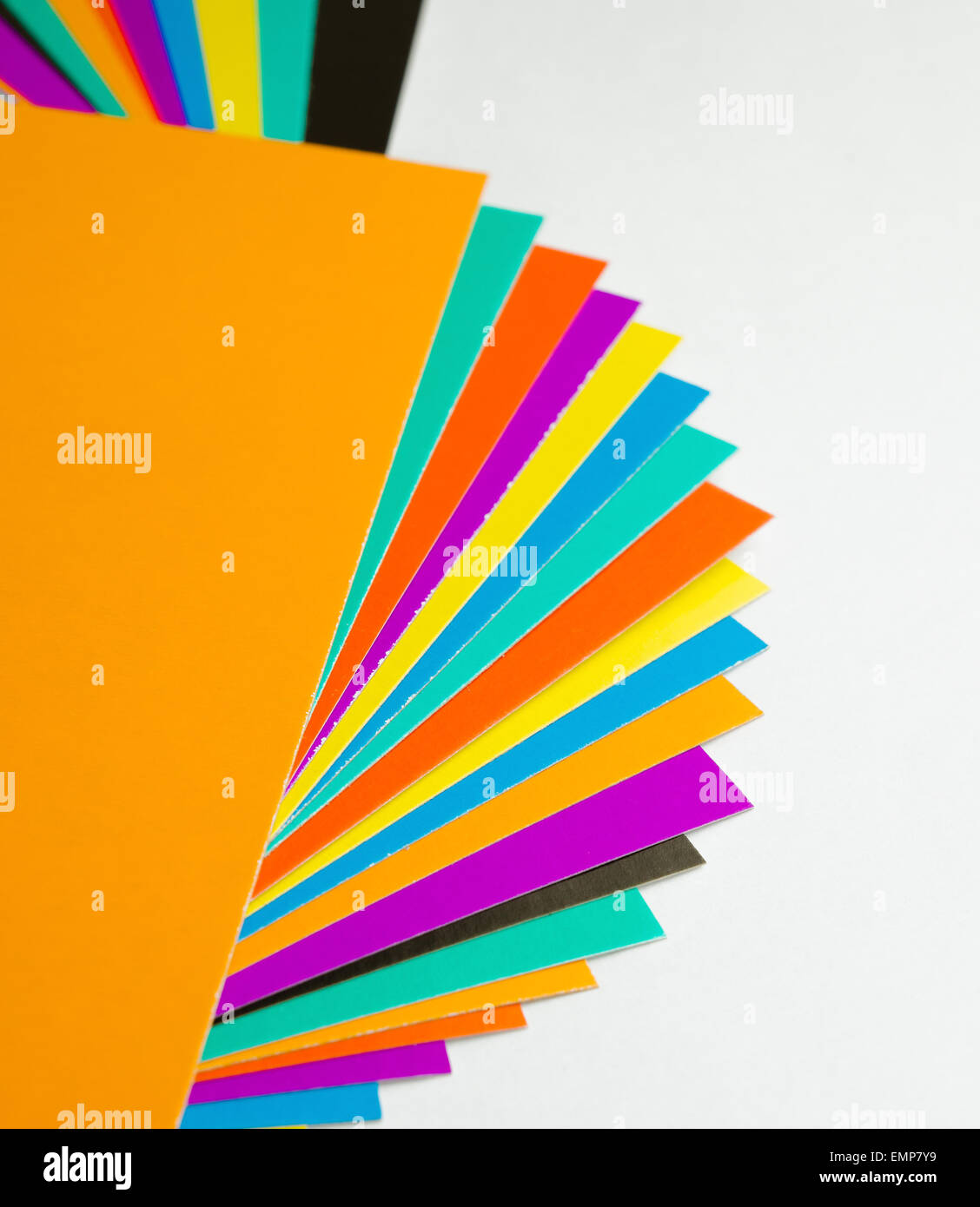 Accurately spread out color cardboard. It is possible to use as a color  sample Stock Photo - Alamy