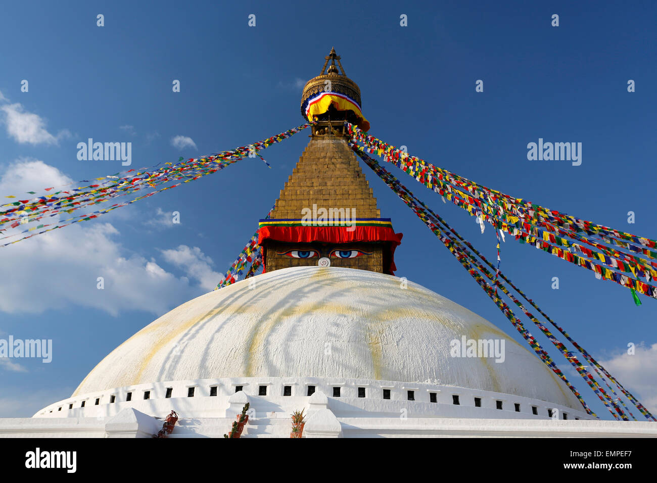 Eyes of Boudhanath Stupa, Kathmandu, Nepal Stock Photo Alamy