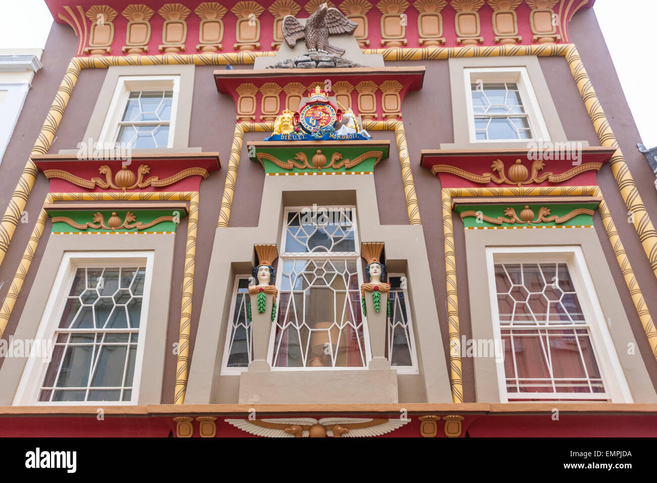 The egyptian house in Penzance cornwall Stock Photo
