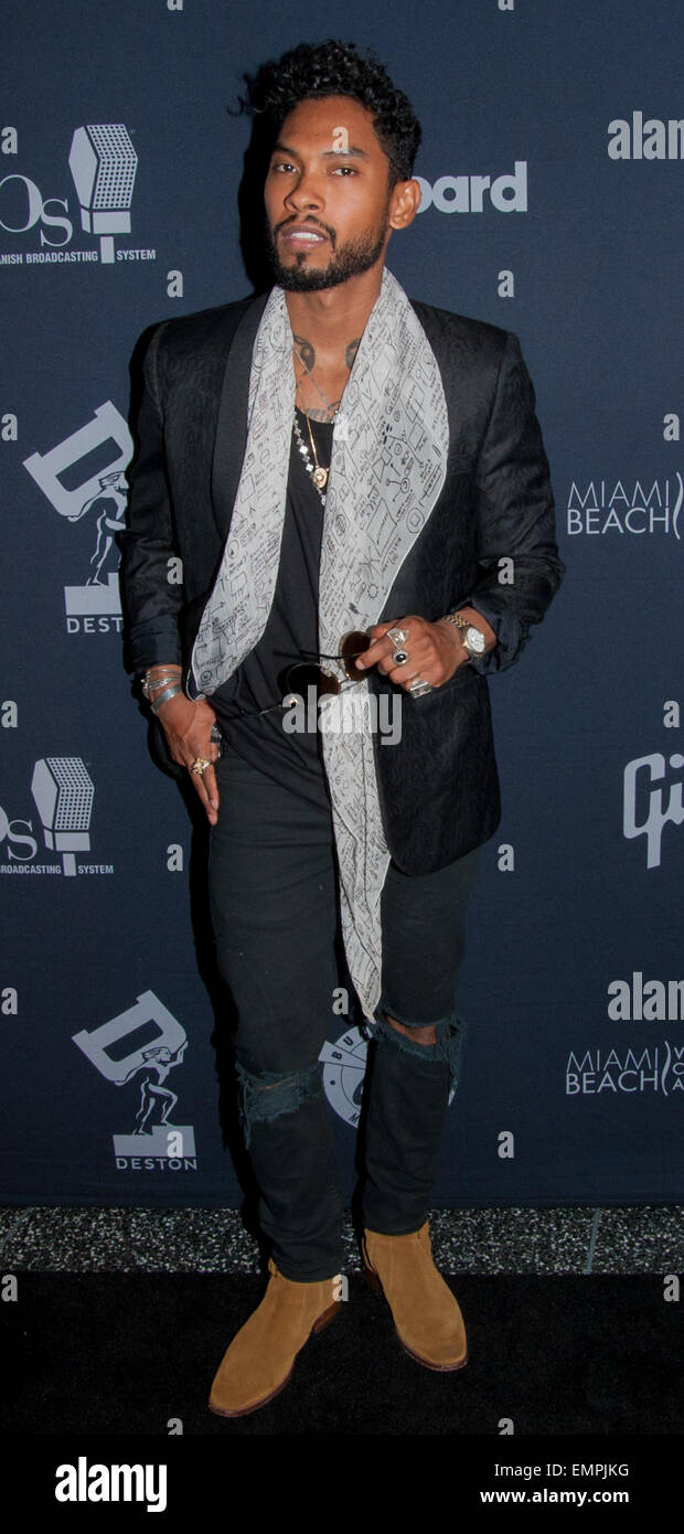 Latin Songwriters Hall of Fame Gala (LA MUSA Awards) - Arrivals  Featuring: Miguel Where: Los Angeles, California, United States When: 18 Oct 2014 Stock Photo