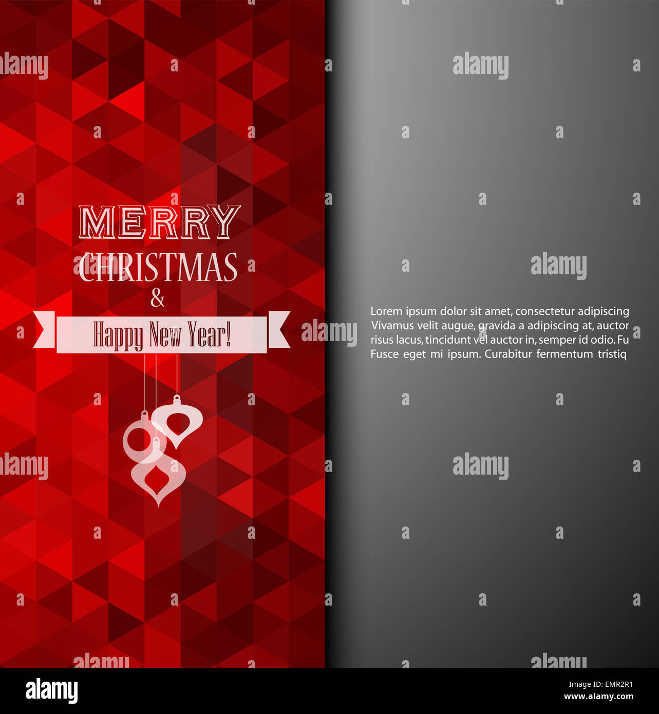 Vector illustration Christmas vintage background Stock Photo - Alamy