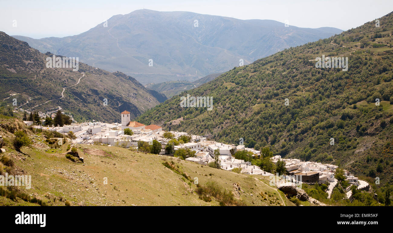 Whitewashed village of Capileira, High Alpujarras, Sierra Nevada, Granada province, Spain Stock Photo
