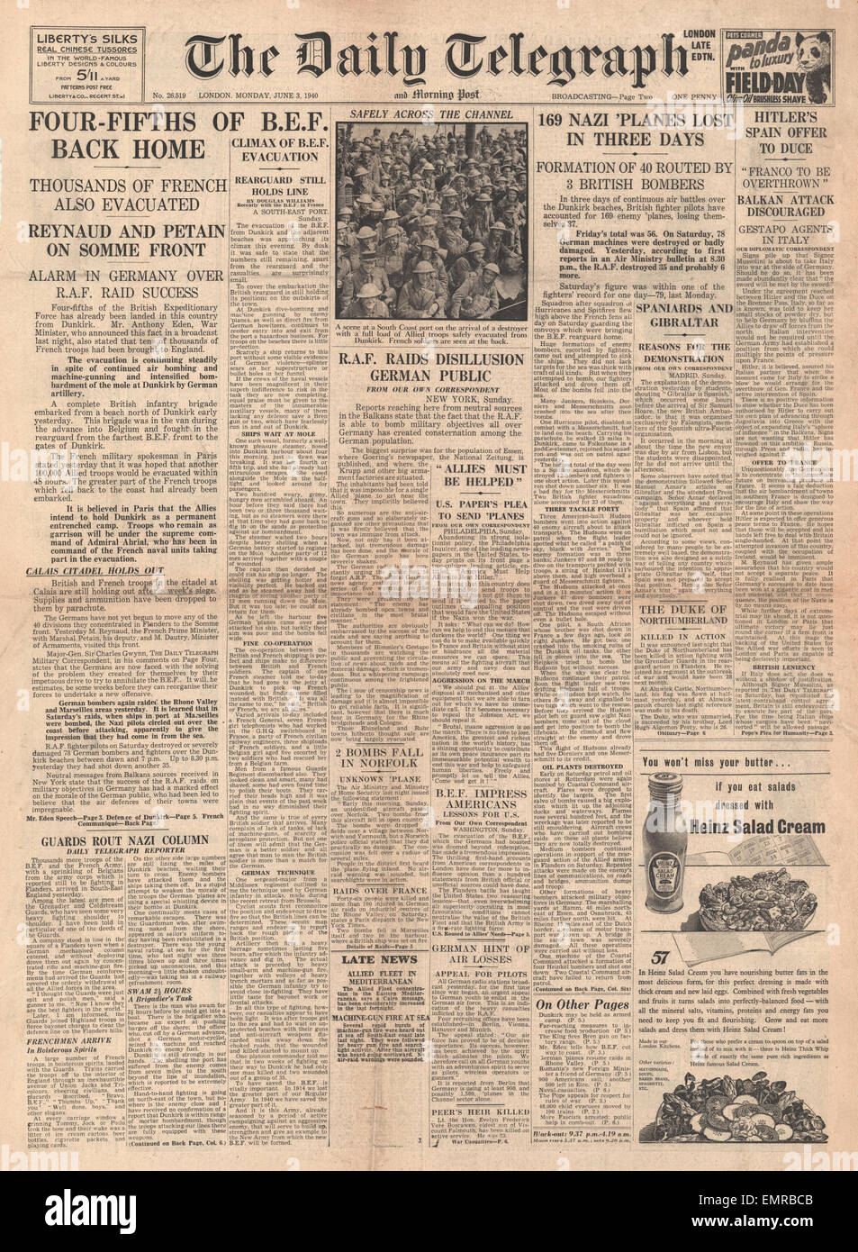 Dunkirk 1940 newspaper hires stock photography and images Alamy