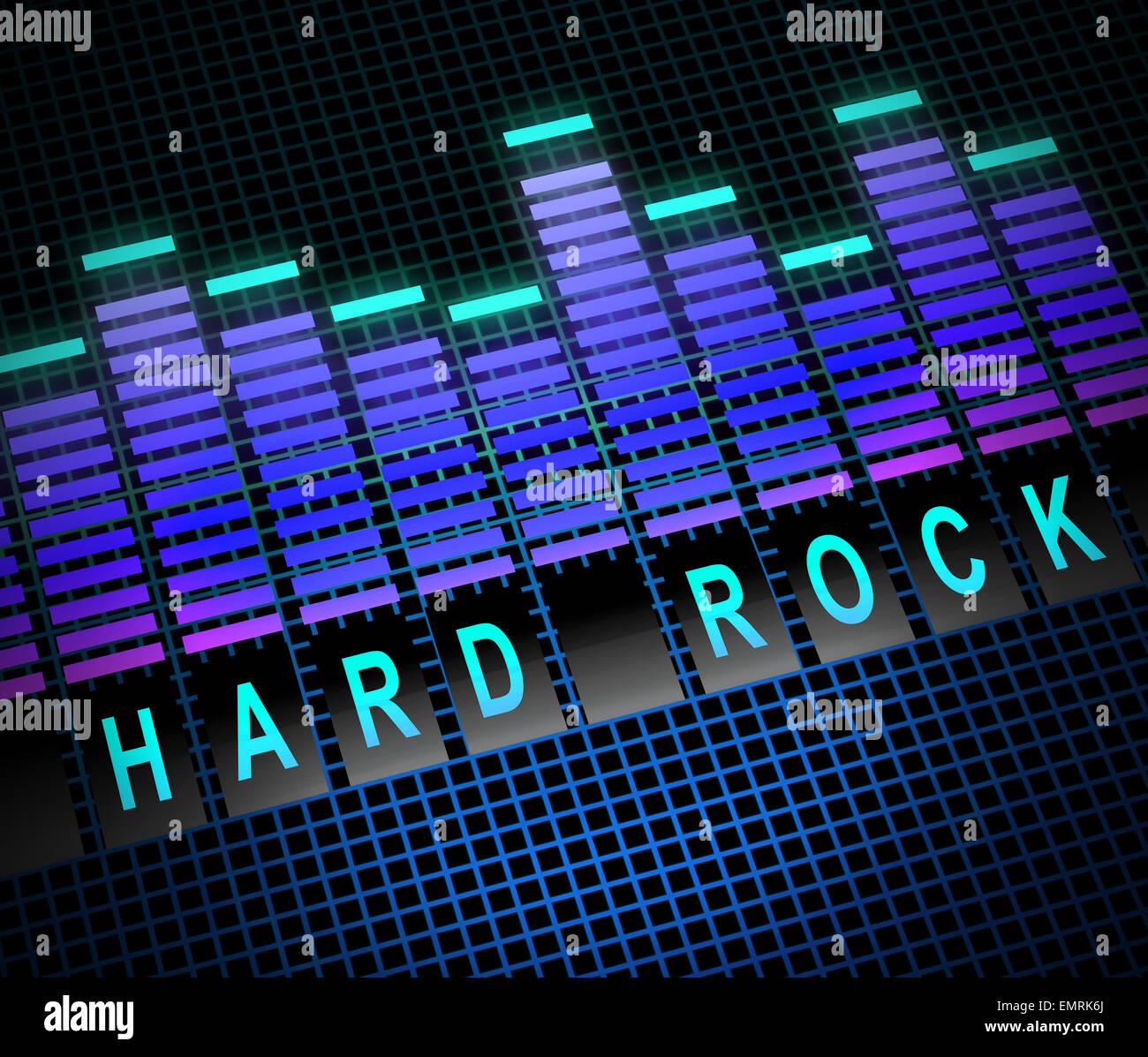 Hard rock concept. Stock Photo