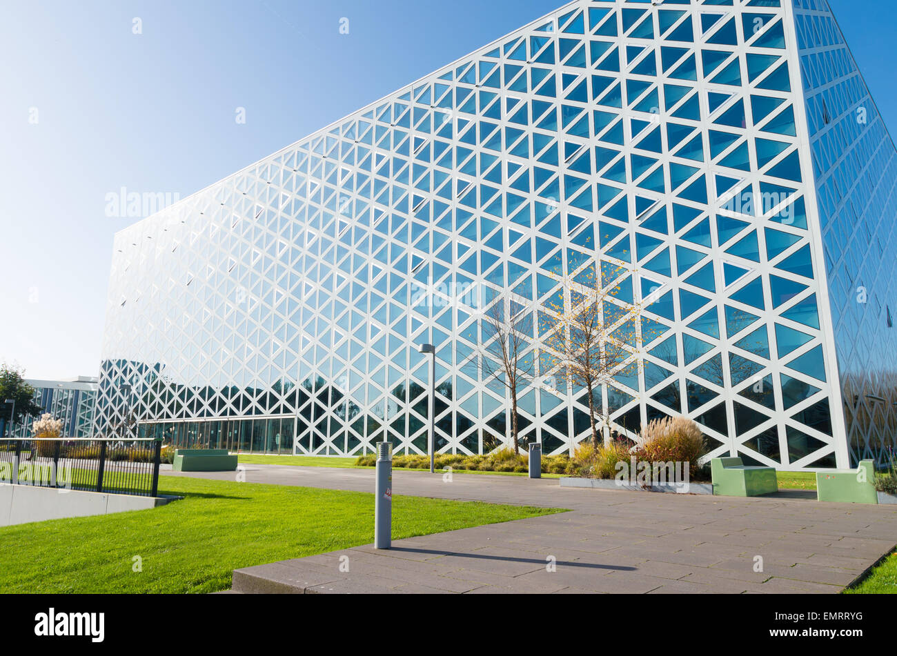 exterior of a modern school building in zwolle, netherlands. In 2011