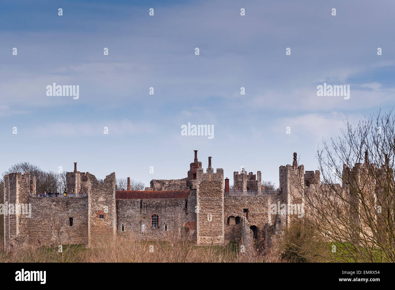 Framlingham Castle in Framlingham , Suffolk , England , Britain , Uk Stock Photo