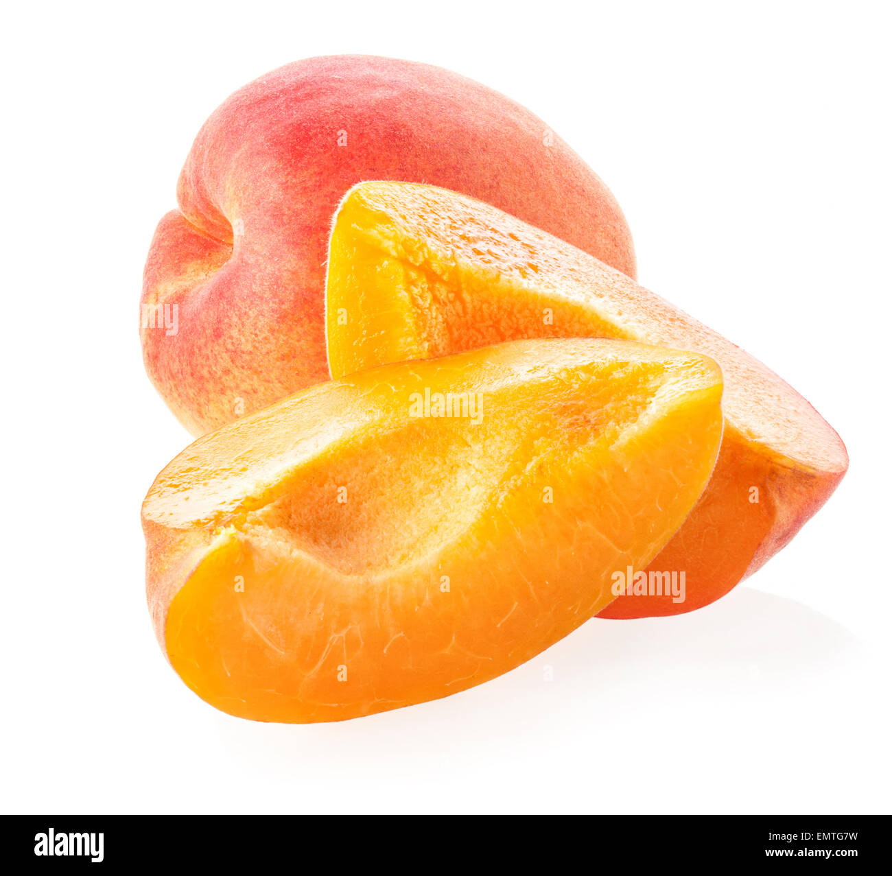 Apricots isolated on white background Stock Photo - Alamy