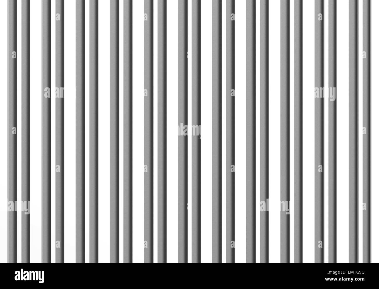 3d rendering of an abstract composition with a lot of grey bars Stock Photo