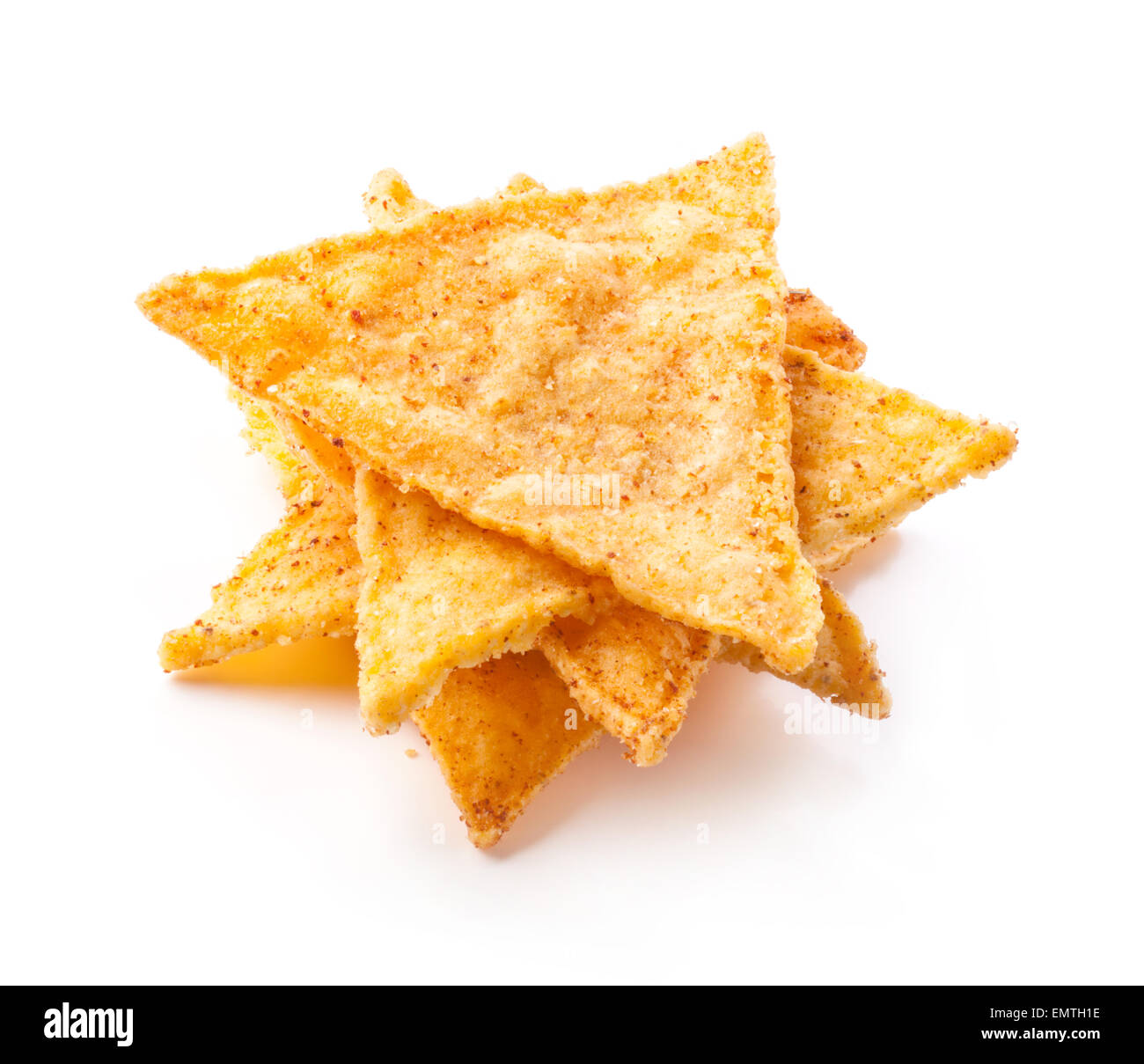 Corn chips with pepper isolated on white Stock Photo Alamy